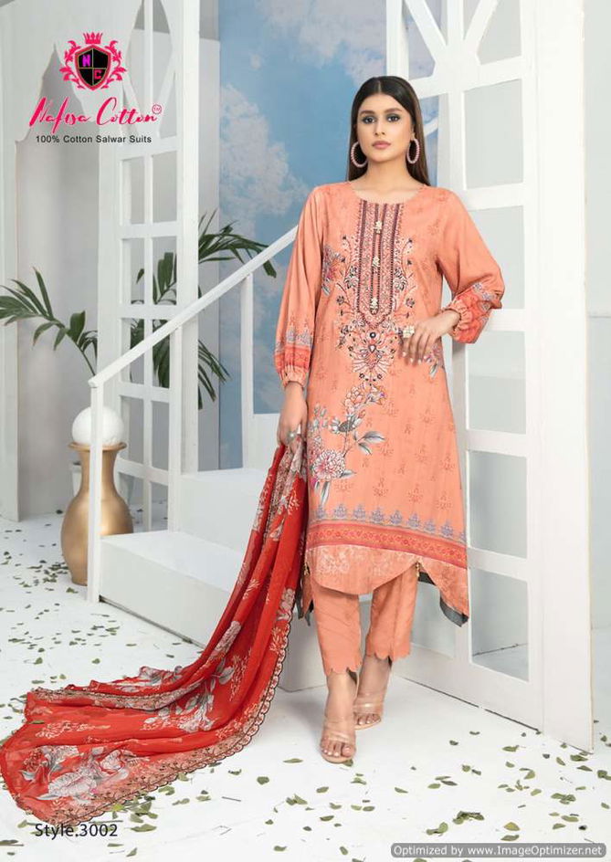 Andaaz Vol 3 By Nafisa Printed Karachi Cotton Dress Material Wholesale Market In Surat
